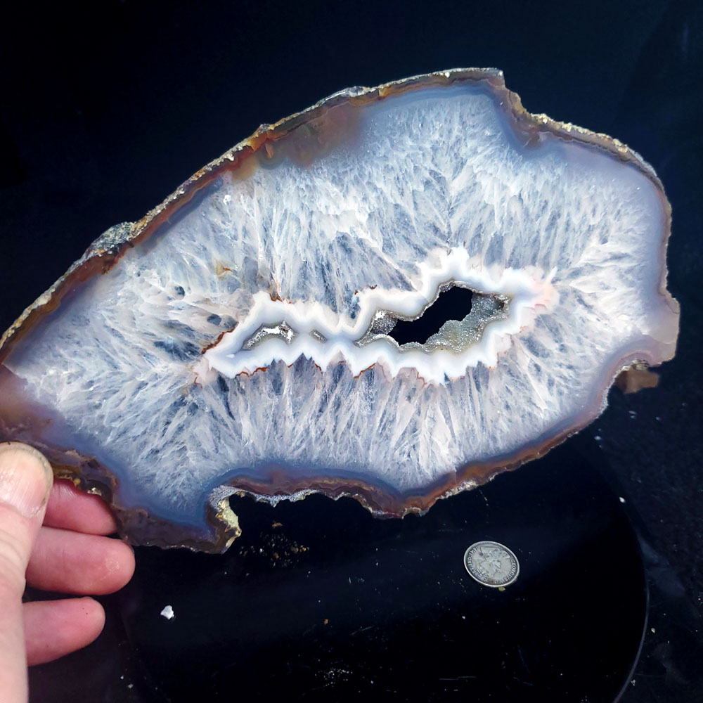 An agate slab Large C