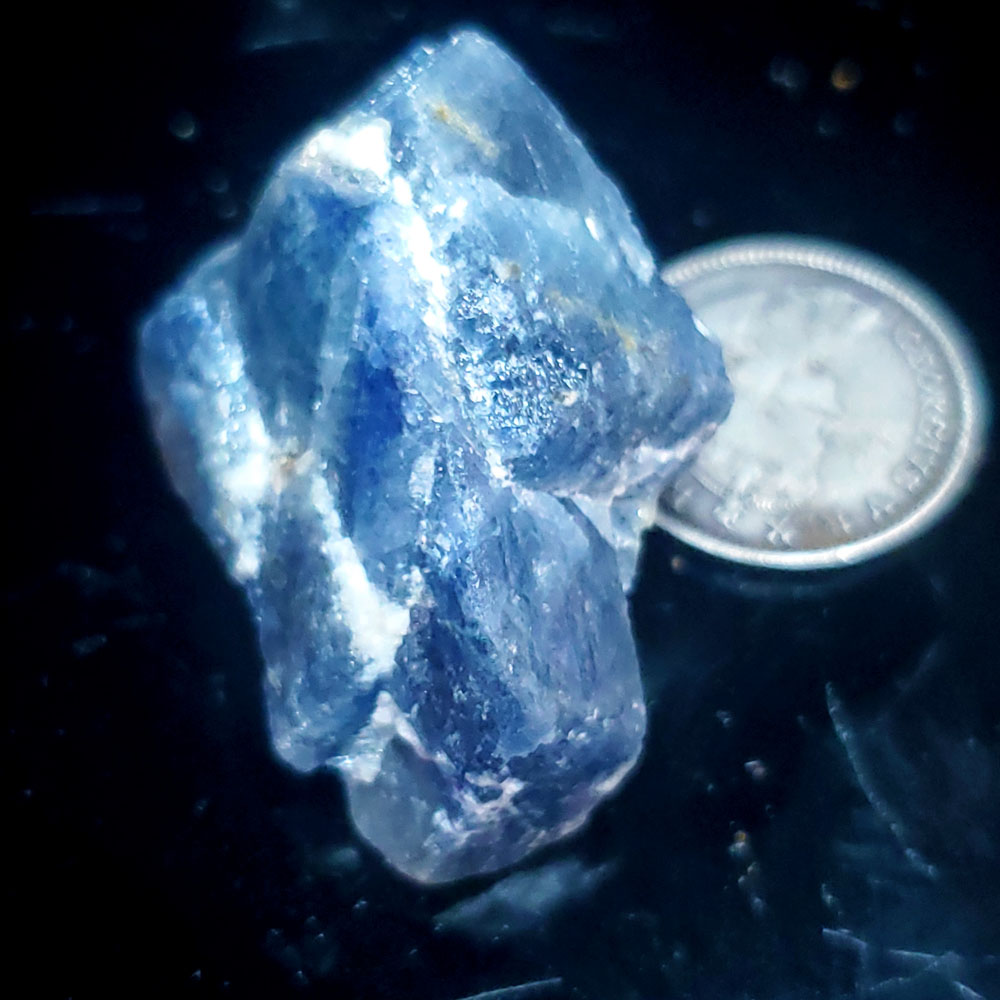 Blue Jay sapphire from August video specimen H